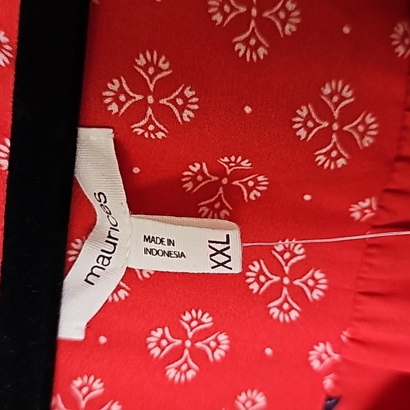 Maurices XXL Tomato Girl Summer mixed pattern floral sleeveless dress - Picture 4 of 9